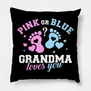 Gender reveal grandma Pillow