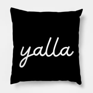 yalla - white Pillow