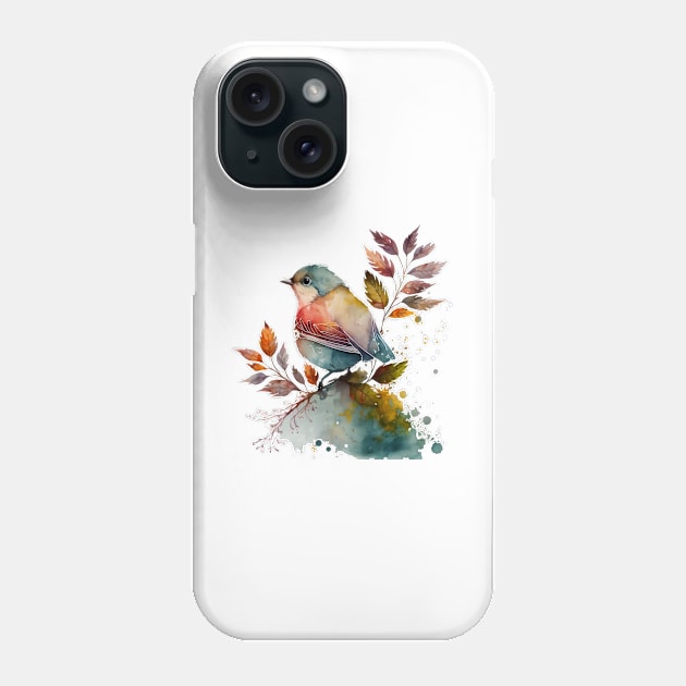 A nice  bird with leaves❤❤ Phone Case by KhaledAhmed6249