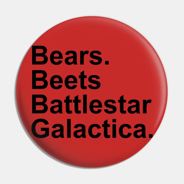 The Office - Bears, Beats, Battlestar Galactica Pin by Strictly Homicide Podcast