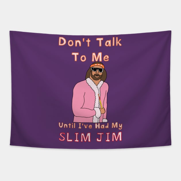 Breakfast Slim Jim Tapestry by StevenBaucom