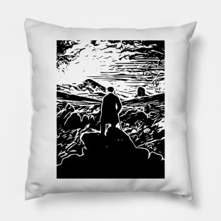 Caspar David Friedrich | Wanderer above the sea of fog Pillow