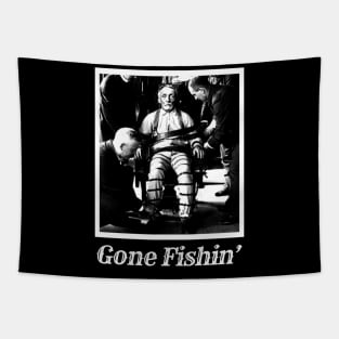 Albert Fish Gone Fishin' Tapestry