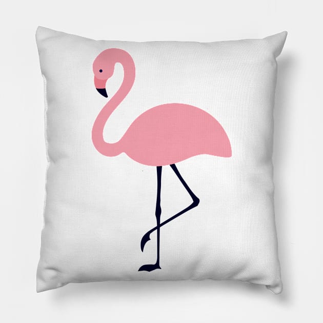 Pink Flamingo Pillow by themadesigns