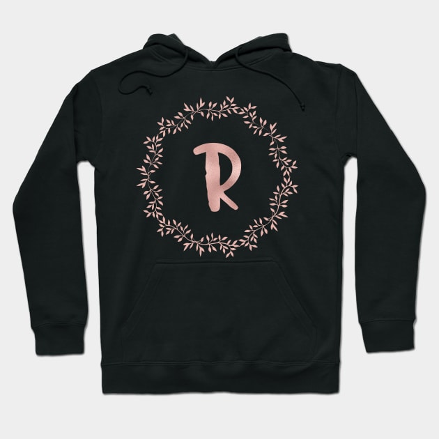 Rose Gold Monogram R Hoodie