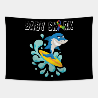 Doo Doo Doo Baby Autism Shark Gift Cute Tapestry