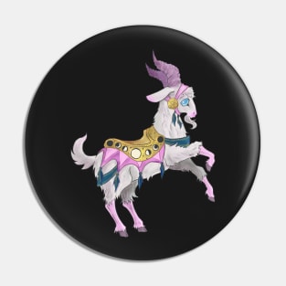 Milk Eyed carousel goat Pin