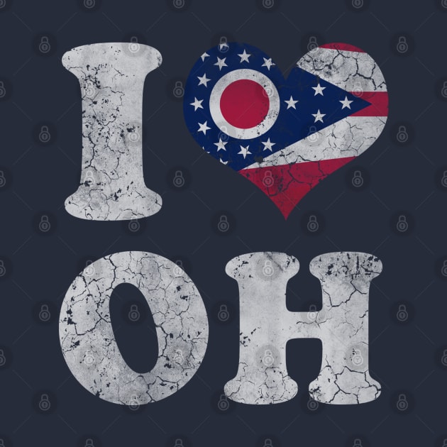 I Heart Flag of Ohio by E