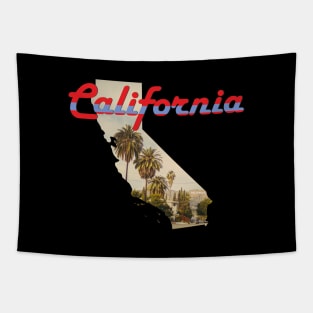 California State Map Outline Tapestry