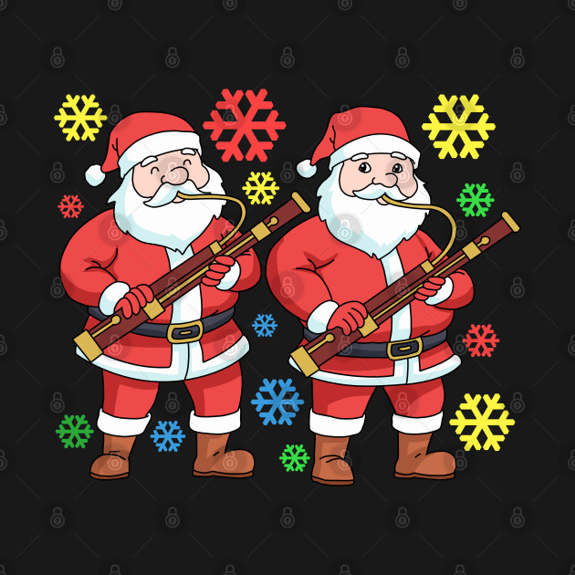 Christmas Bassoon Bassoonist Gifts Men Orchestra - Christmas Bassoon - T-Shirt