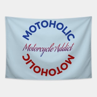 Motoholic - Motorcycle Addict Tapestry