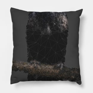 Low Poly Crow Pillow