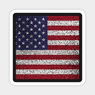 American Flag Glitter Sticker Magnet