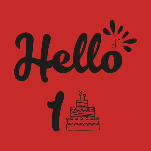 Hello 10th Birthday gift by Superior T-Shirt