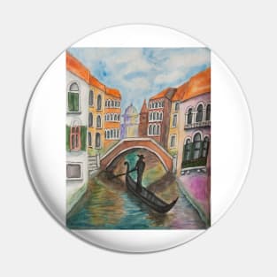 Venice bridge Pin