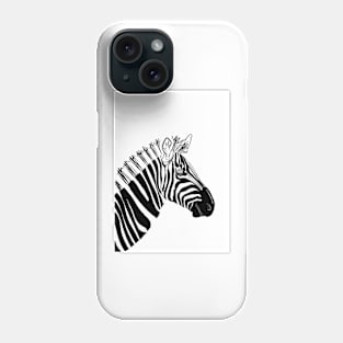 Monochrome Zebra Phone Case