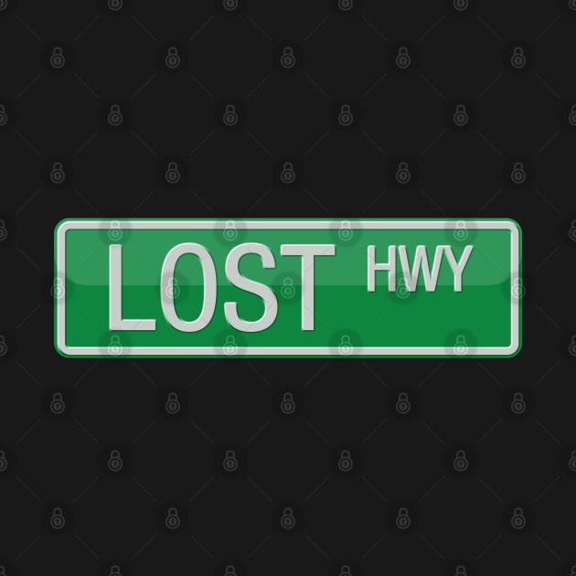 Lost Highway Road Sign by reapolo