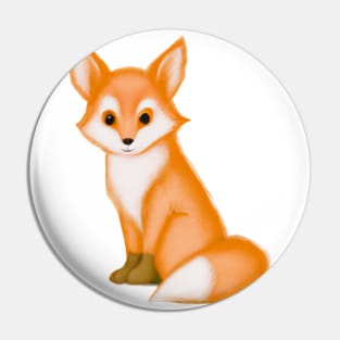 Cute Fox Drawing Pin