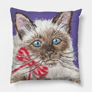 Siamese kitten cat Pillow