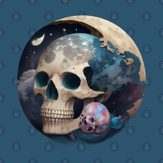 Moon skull by Spaceboyishere