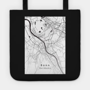 Bonn Germany City Map white Tote