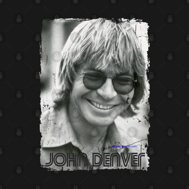 John Denver// black white design by YukieapparelShop