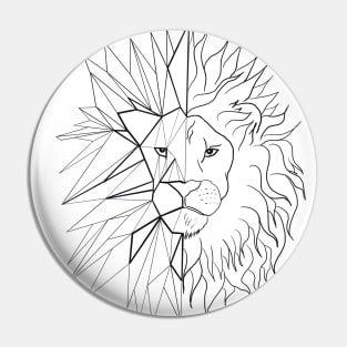 graphic lion Pin