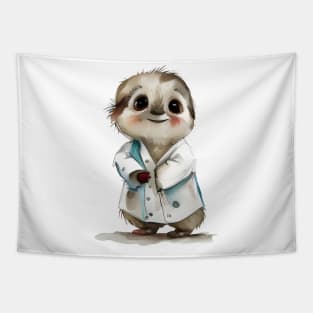 Baby Doctor Sloth Tapestry