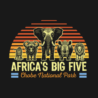 Africa's Big Five Safari | Leopard Rhino Elephant Buffalo Lion | Big 5 Africa | Chobe National Park T-Shirt