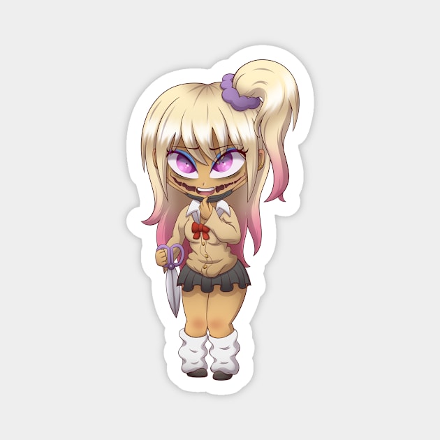 Chibi Yokai: Kuchisake-onna Magnet by Shila