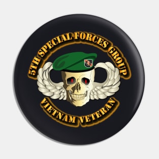 5th Special Forces Group - Skull Wings Beret Pin