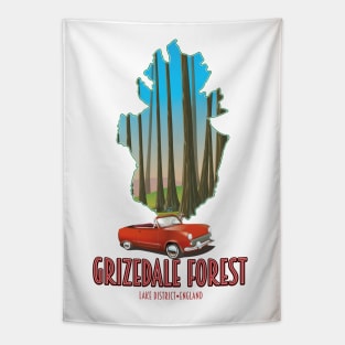 Grizdale Forest Lake District England map Tapestry