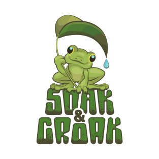 Soak and Croak Retro Frog T-Shirt