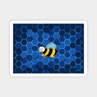 Bee  Doo Doo duck BLue Magnet