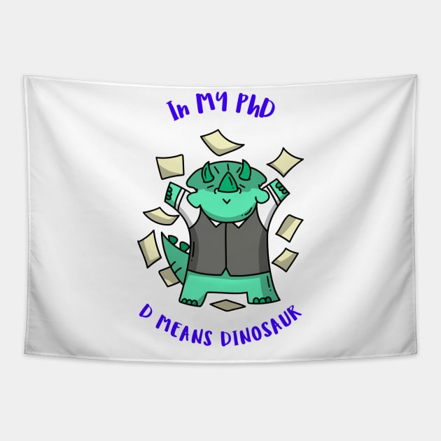 The D Stands for Dinosaur Tapestry by Chemis-Tees