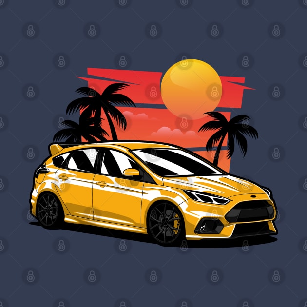 Yellow Focus RS by KaroCars