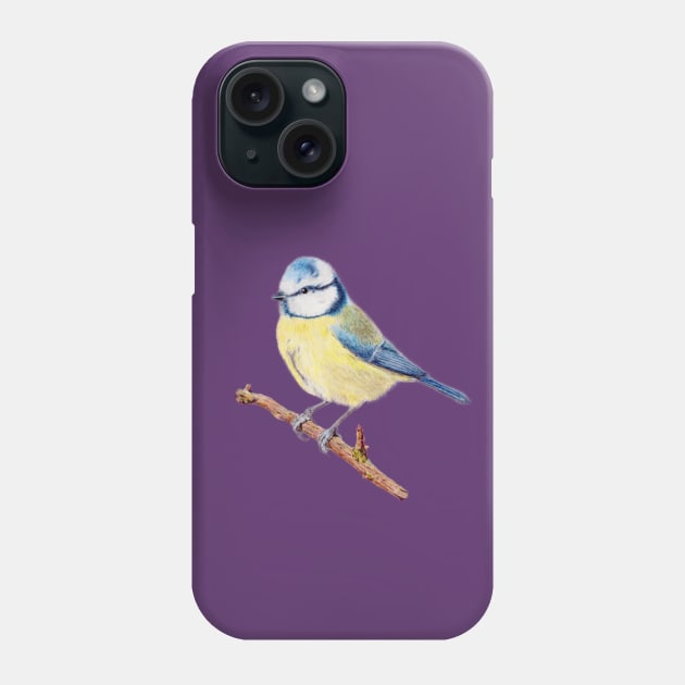 Blue Tit Phone Case by CasmahCreations