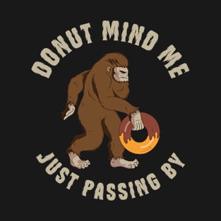 Bigfoot Sasquatch Jeti Donut T-Shirt