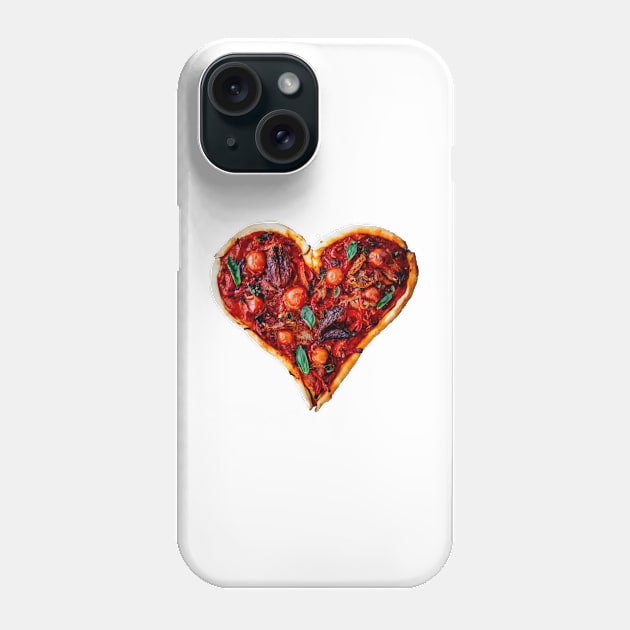 Pizza Heart Phone Case by ghjura