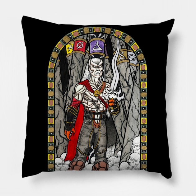 Kain The Corrupter of Nosgoth Pillow by AnalogArtByAdam