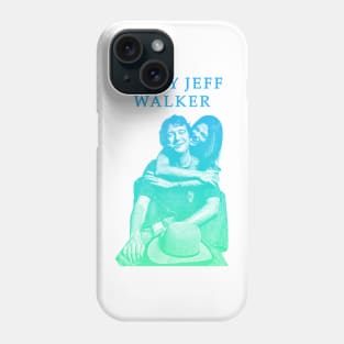 Jerry Jeff Walker 23-green solid style, Phone Case