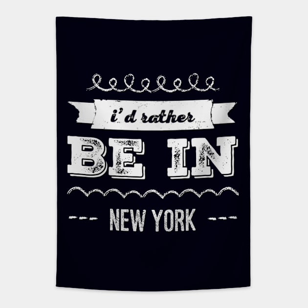 I'd rather be in New York City taxi Broadway Wall street Fifth avenue Times square New York New York Travel holidays Tapestry by BoogieCreates