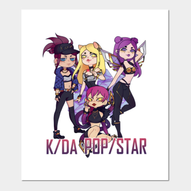 League Of Legends Kd A Popstar Kda League Of Legends Posters