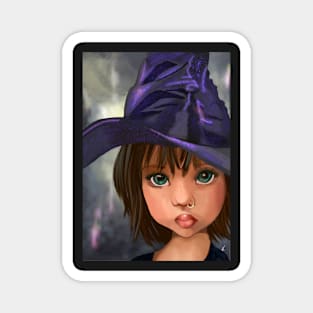 Little witch big eyes Magnet