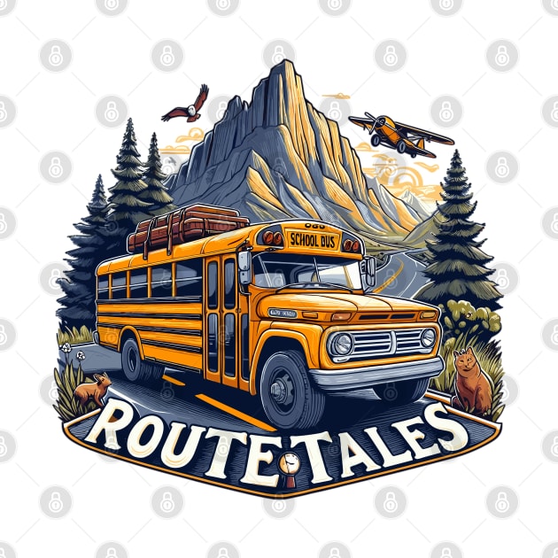 School bus, Route Tales by Vehicles-Art