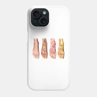 Foot Anatomy Chart Phone Case