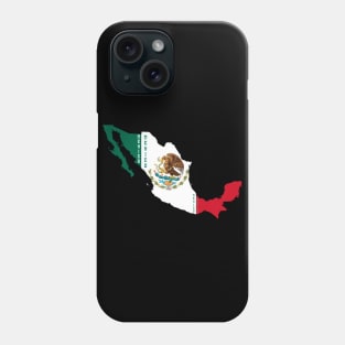 Mexico flag & map Phone Case