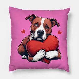 Pitbull Valentine's Day Gifts Pillow