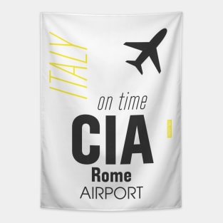 CIA Rome airport Tapestry