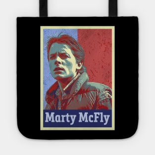 Marty McFly in Hope Style Design Poster Tote